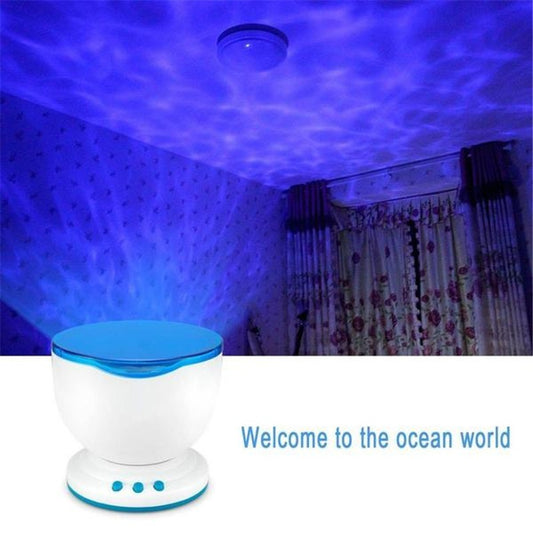 LED Night Light Remote Control TF Cards Music Player Speaker Aurora Projection