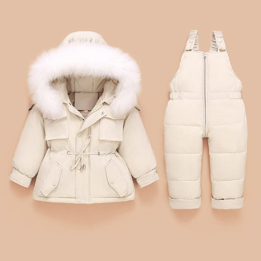 Down jacket suit