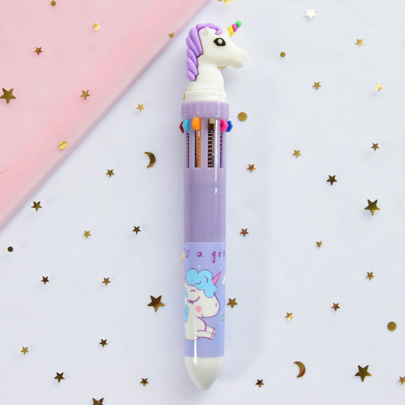 Cartoon Multicolor Press Ballpoint Pen