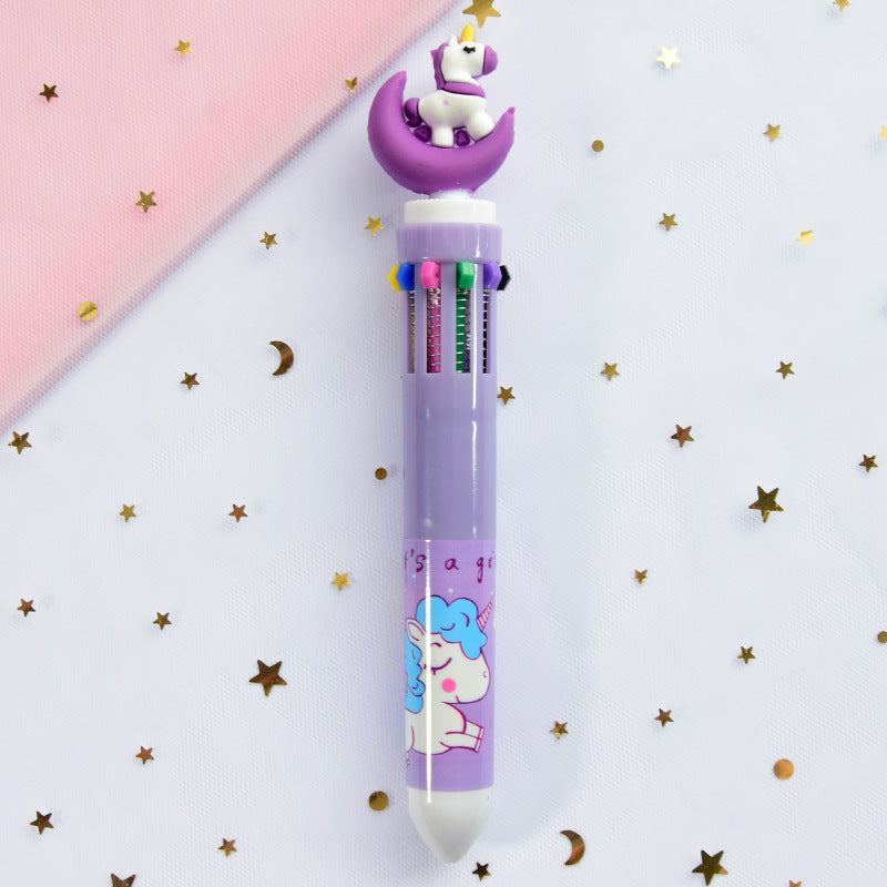 Cartoon Multicolor Press Ballpoint Pen