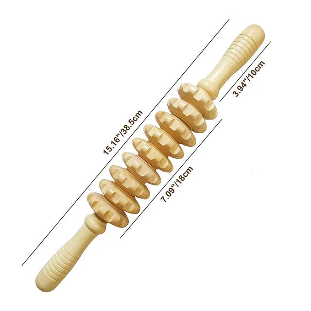 Wooden Lymphatic Drainage Roller