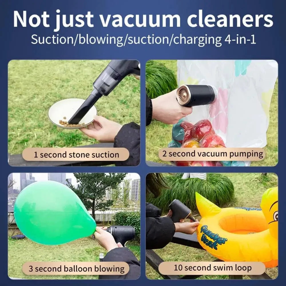 5-in-1 Cordless Car Vacuum Cleaner - High-Power 5000PA Suction, Brushless Motor, Compact & Multifunctional For Car, Home & Office