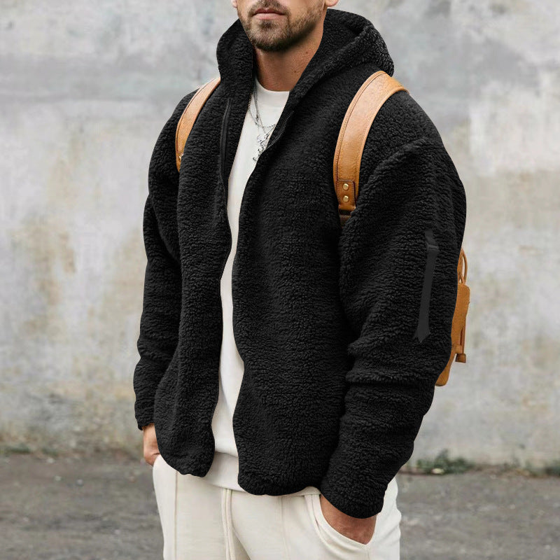 Plush Hooded Jacket