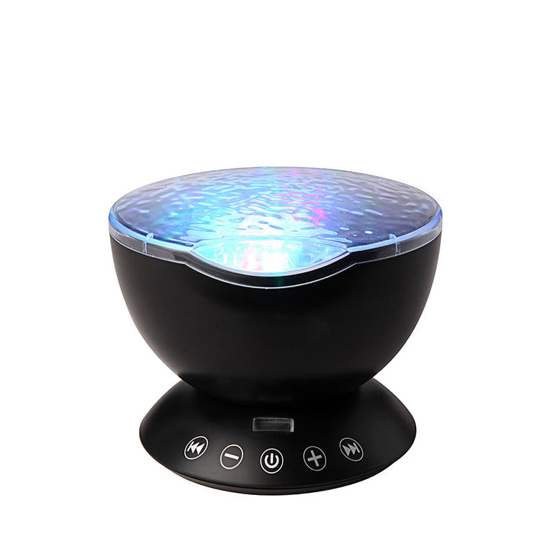 LED Night Light Remote Control TF Cards Music Player Speaker Aurora Projection