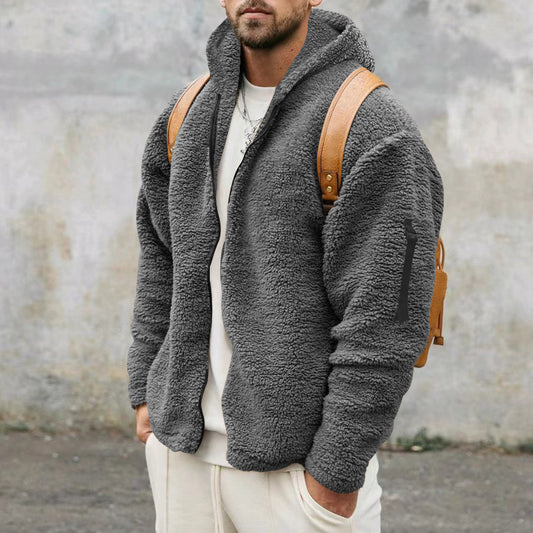 Plush Hooded Jacket