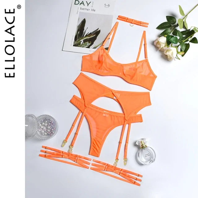 4 Piece Sexy Erotic Lingerie