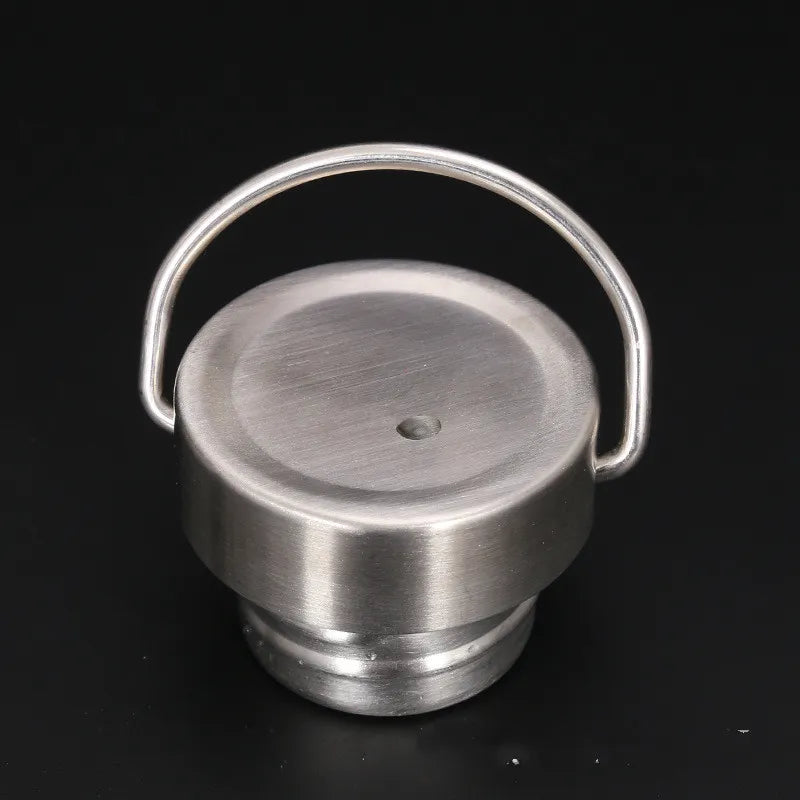 Single Layer Hip Flask With Large Muth Steel Lid Sports Bottle