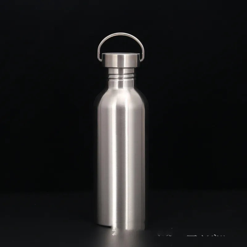 Single Layer Hip Flask With Large Muth Steel Lid Sports Bottle