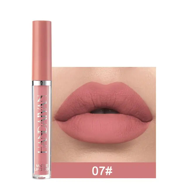 6PC Matte Velvet Lip Gloss Set