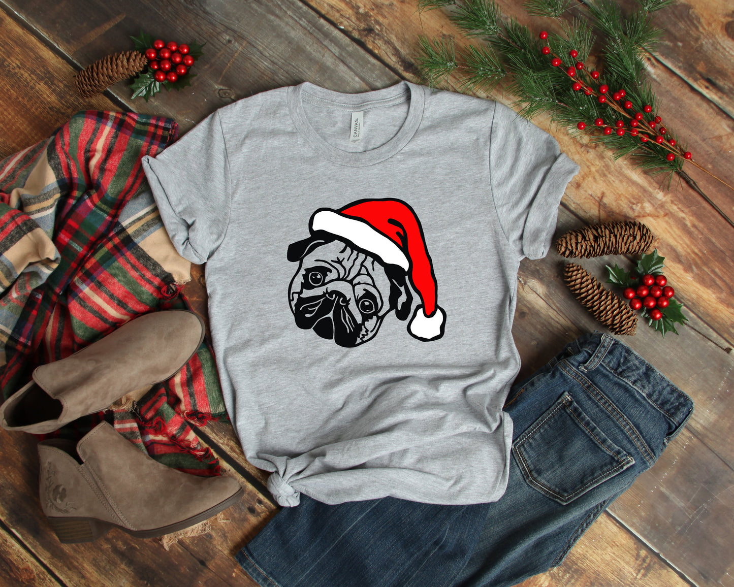 Santa Pug Shirt