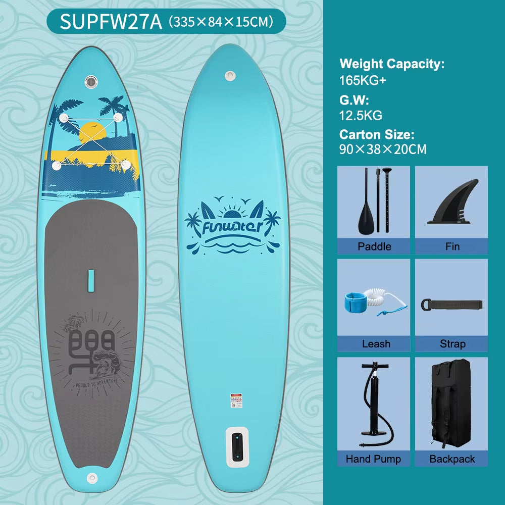 Water Skiing And Surfing, Standing Surfboard, Inflatable Surfboard