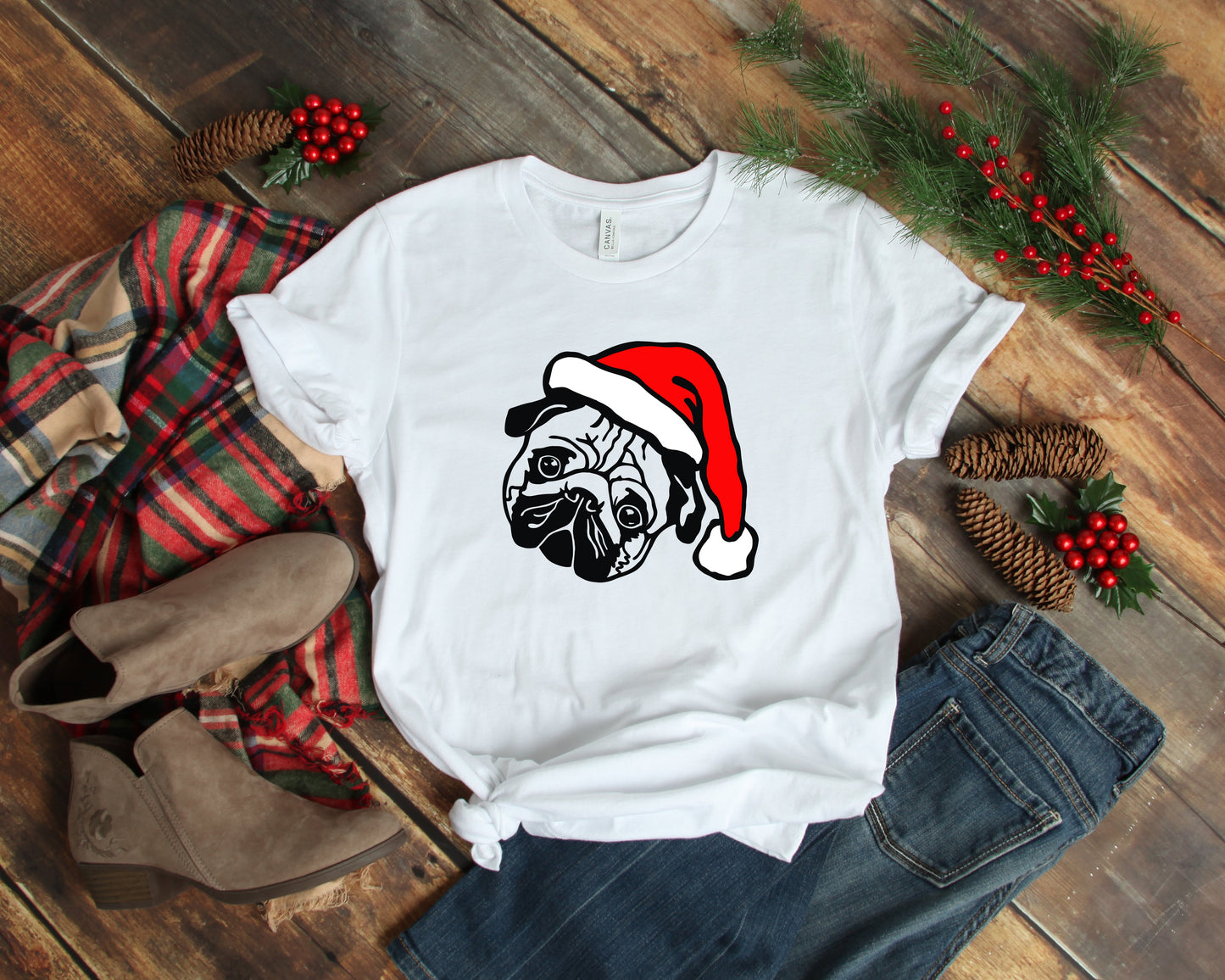 Santa Pug Shirt