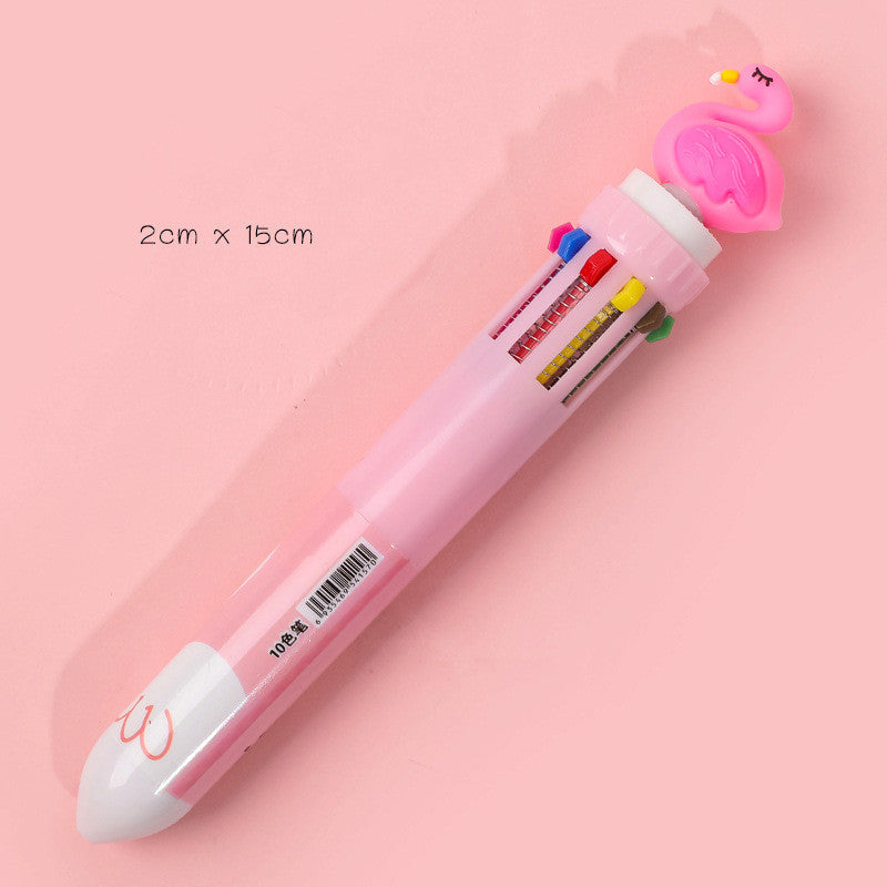 Cartoon Multicolor Press Ballpoint Pen