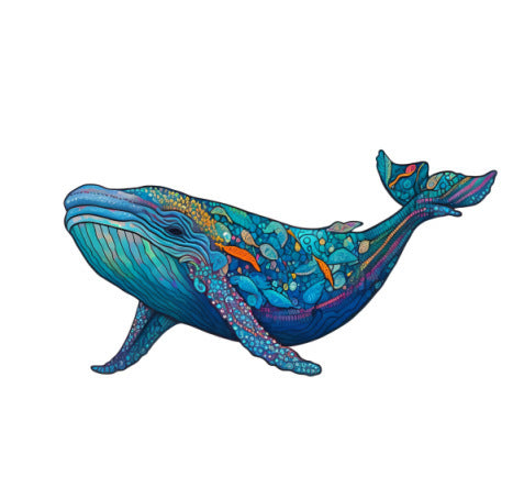 Whale Shaped Wooden Puzzle