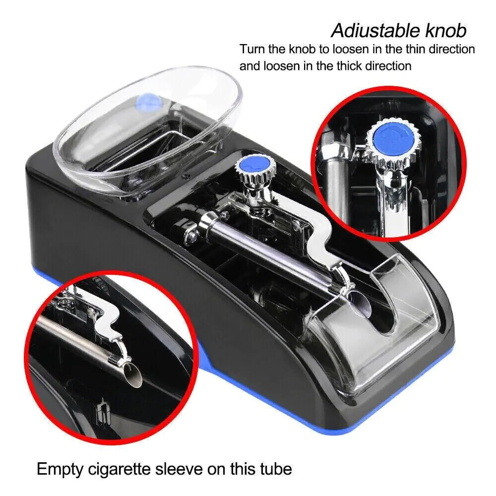 Cigarette Machine Automatic Electric Rolling Roller Tobacco Injector Maker US